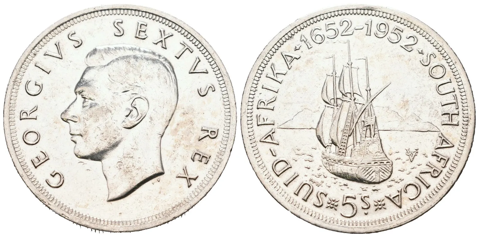 Britská jižní Afrika, 5 Shilling 1952 - Pamětní