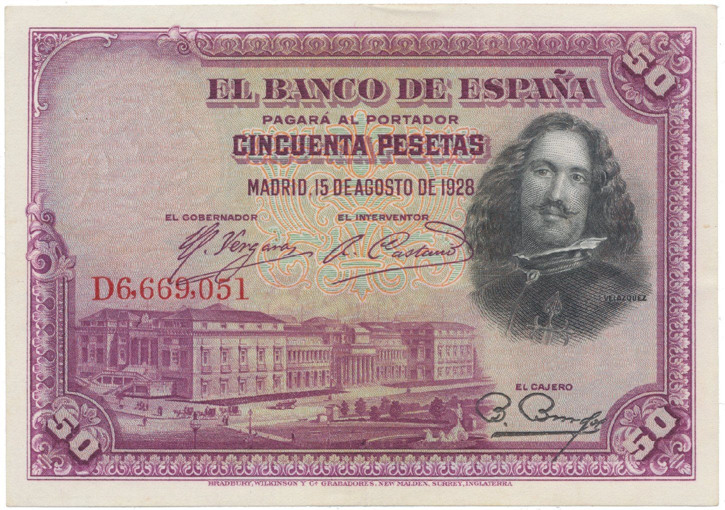 Španělsko, 50 Pesetas 1928, P.75b