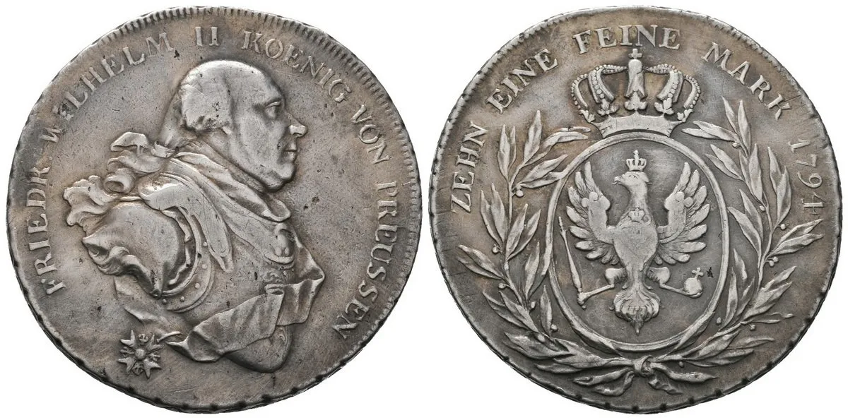 Prusko, Friedrich Wilhelm II., 1786 - 1797 — 1