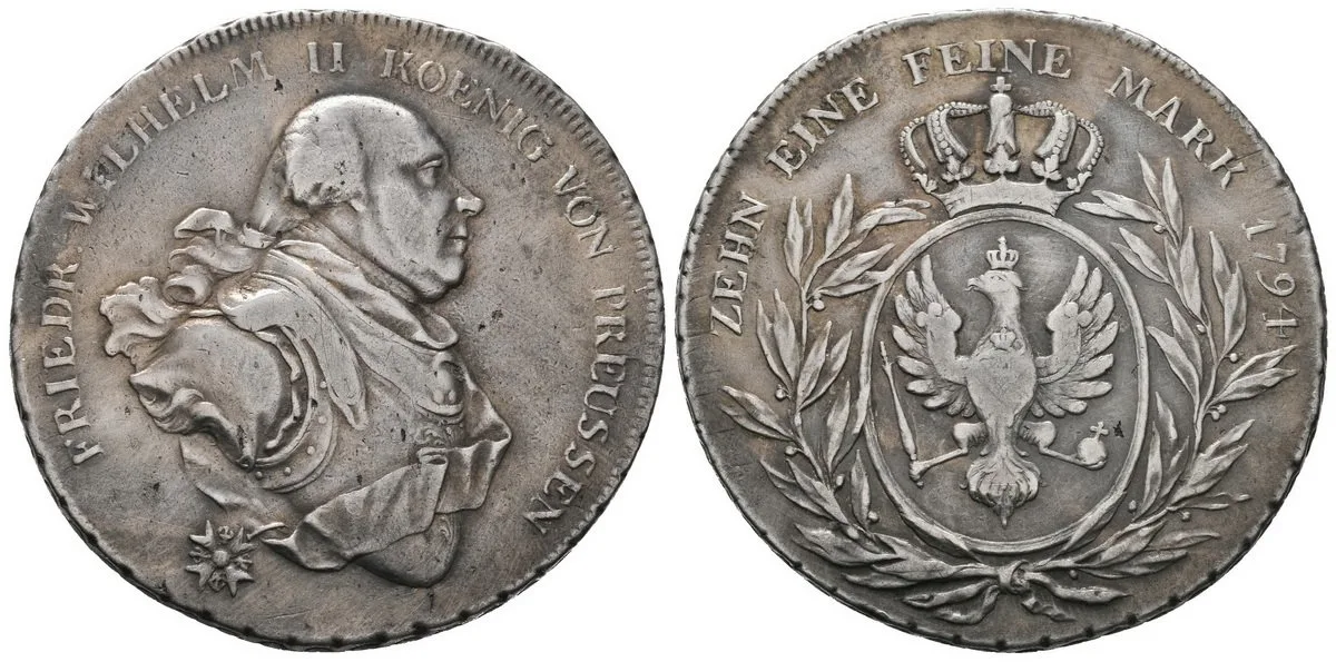 Prusko, Friedrich Wilhelm II., 1786 - 1797 — 1