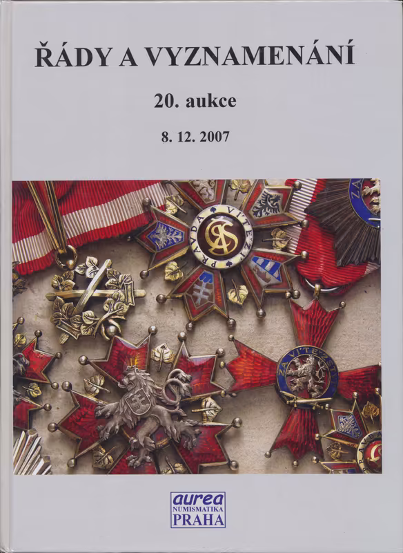 20. Aukce - řády a vyznamenání