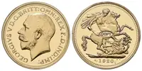 AR medaile - replika 1. australský sovereign z r.1920