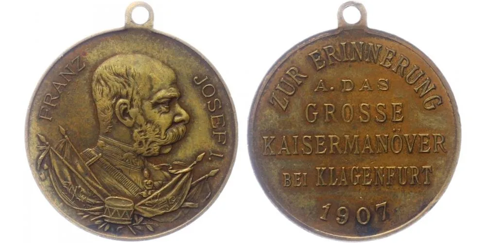František Josef I., medaile vojenských manévrů — 1