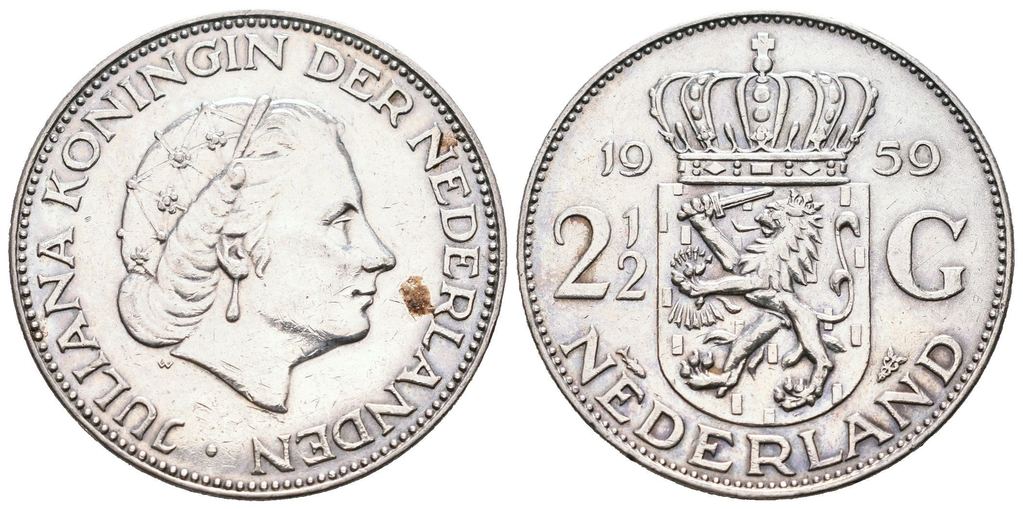 Nizozemí, 2,5 Gulden 1959 - Juliana