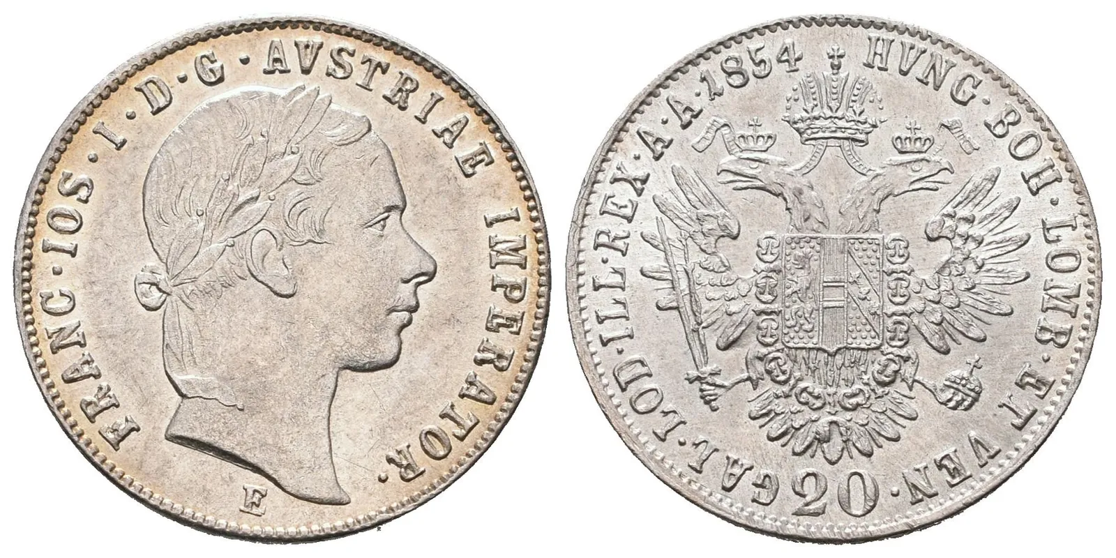 20 Krejcar 1854 E