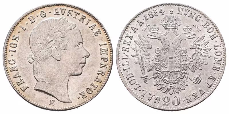 20 Krejcar 1854 E
