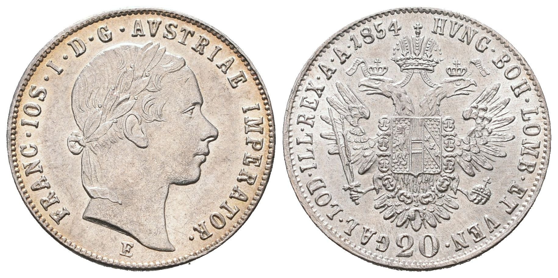 20 Krejcar 1854 E