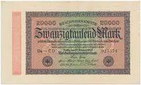 Německo, 20000 Mark 1923, Ro.84i