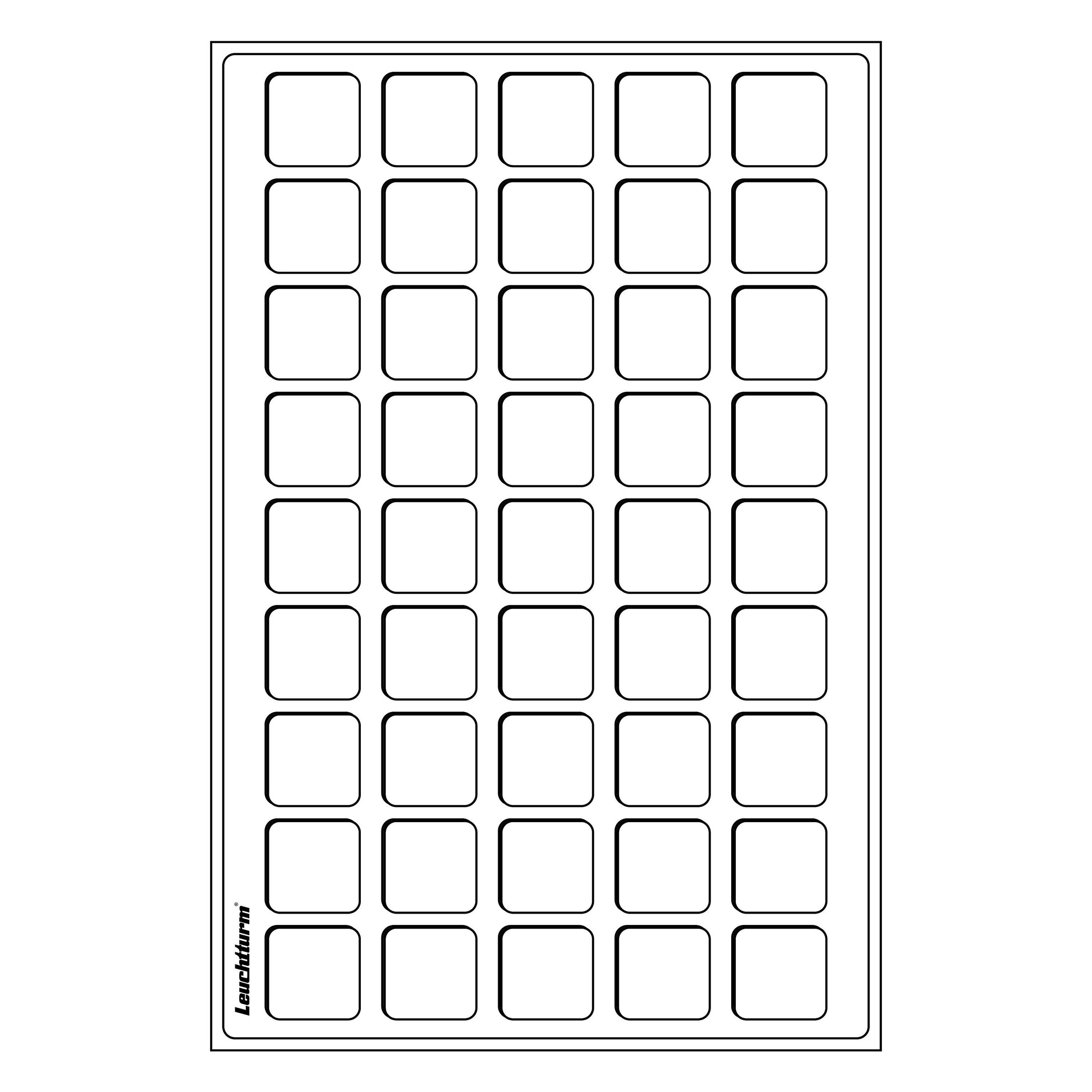 Mincovní plato L-formát - 45 políček 31x31 mm - 2 kusy