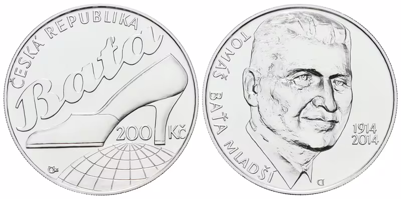 200 Kč 2014 - Tomáš Baťa - bez certifikátu