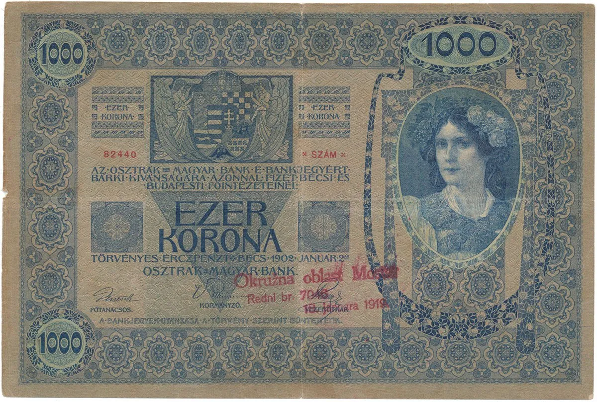 Razítkované R-U bankovky na Balkáně 1919-1921 — 1