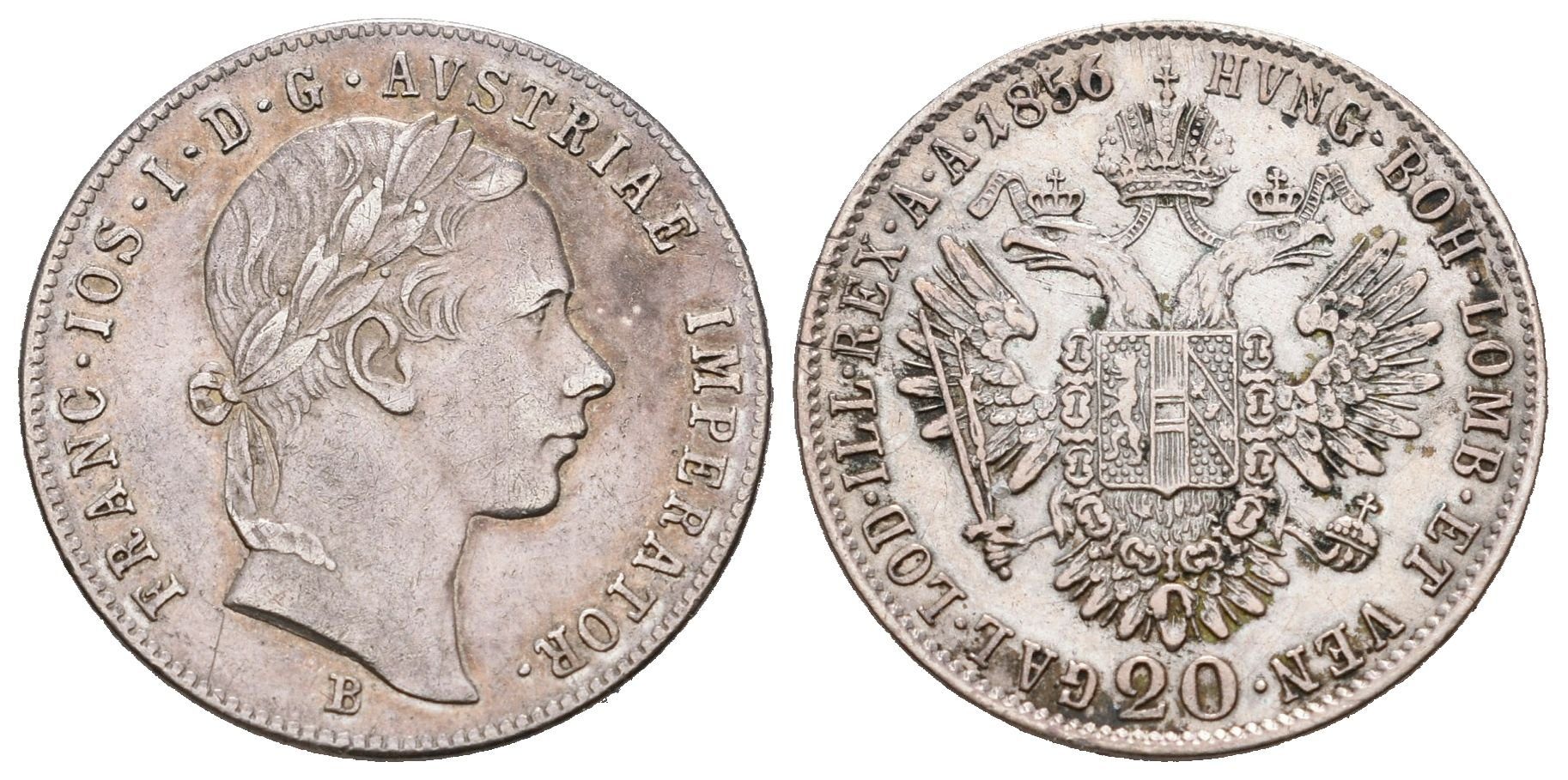 20 Krejcar 1856 B