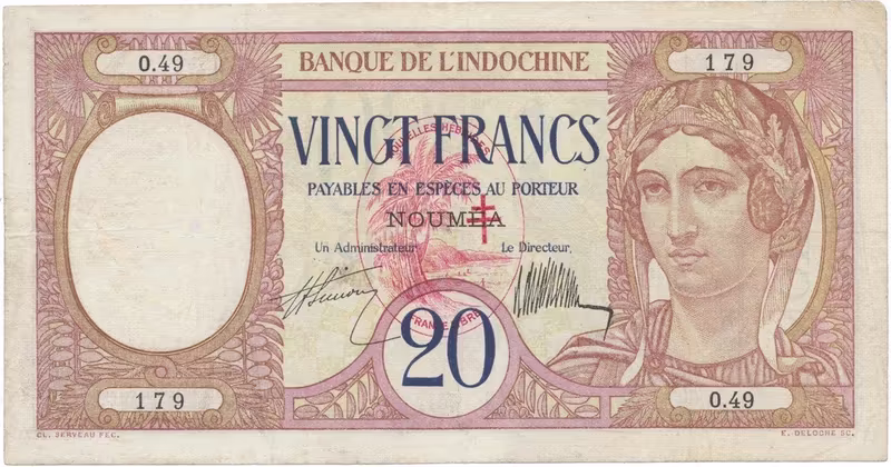 Nové Hebridy, 20 Francs (1941), P.6