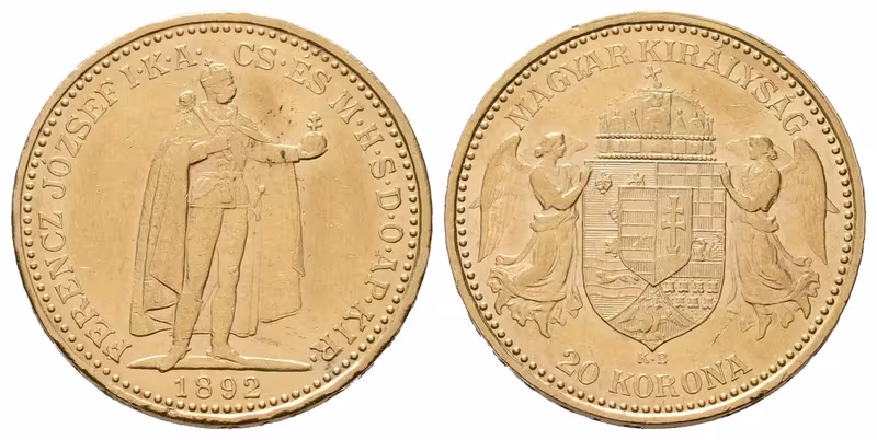 20 Koruna 1892 KB