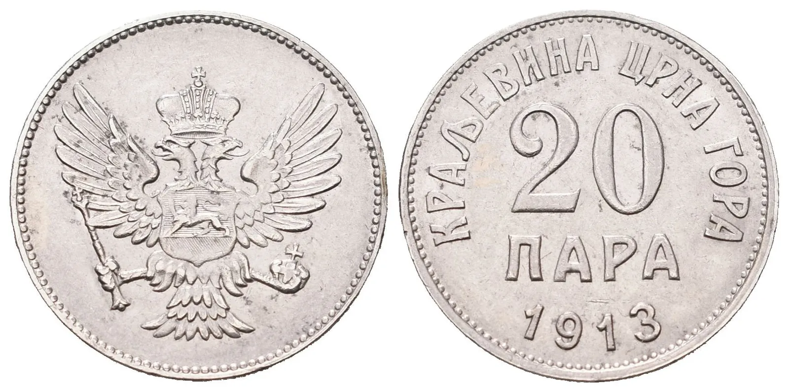 Černá Hora, 20 Para 1913