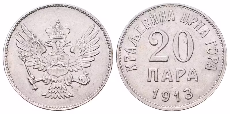 Černá Hora, 20 Para 1913