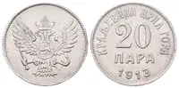 Černá Hora, 20 Para 1913
