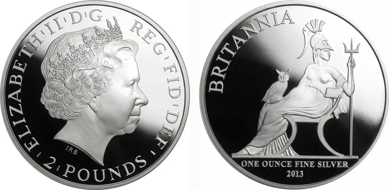 Velká Británie, 2 Pounds 2013 - Britannia