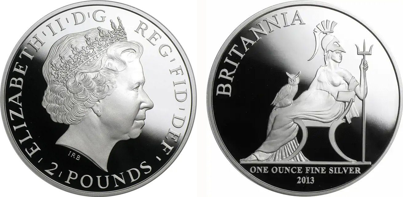 Velká Británie, 2 Pounds 2013 - Britannia