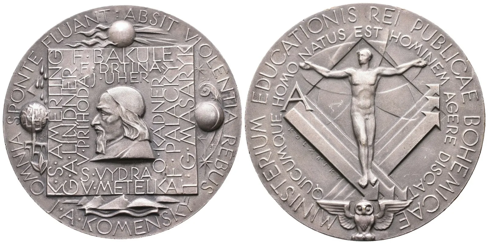 AE Medaile b.l. - Medaile Ministerstva školství, mládeže a tělovýchovy, I. stupeň. — 1