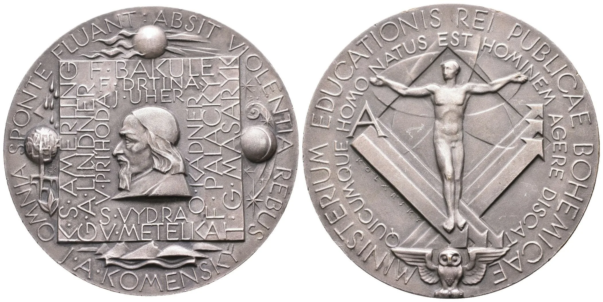 AE Medaile b.l. - Medaile Ministerstva školství, mládeže a tělovýchovy, I. stupeň. — 1