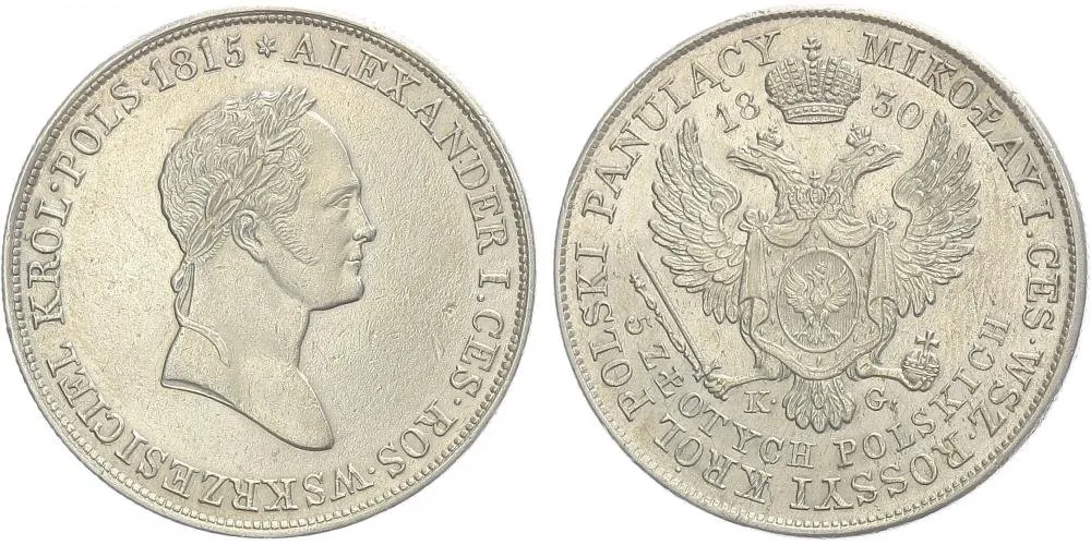 Ražby pro Polsko, Mikuláš I., 1825 - 1855 — 1