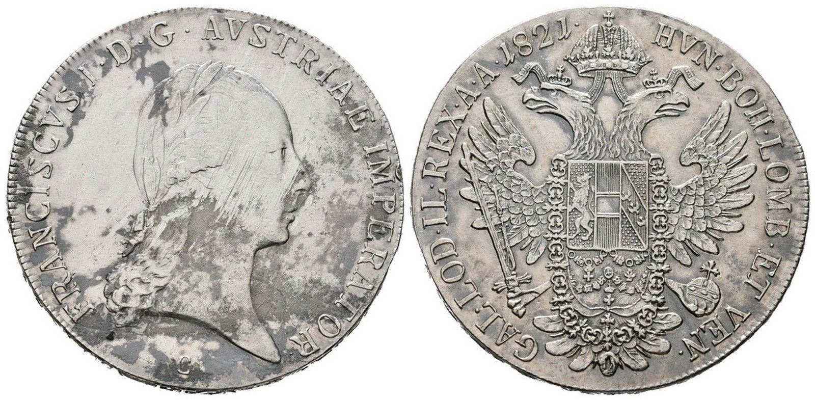 František II., Tolar 1821 C, Praha