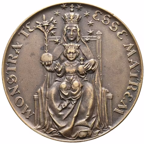 AE Medaile 1930 (Eligis Peuker) - Panna Marie Montserratská, na 50. výročí