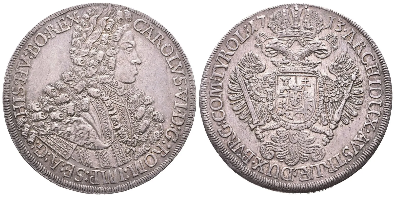 Tolar 1713, Hall, Dav.1050, KM.691, velmi pěkná zachovalost, patina, — 1