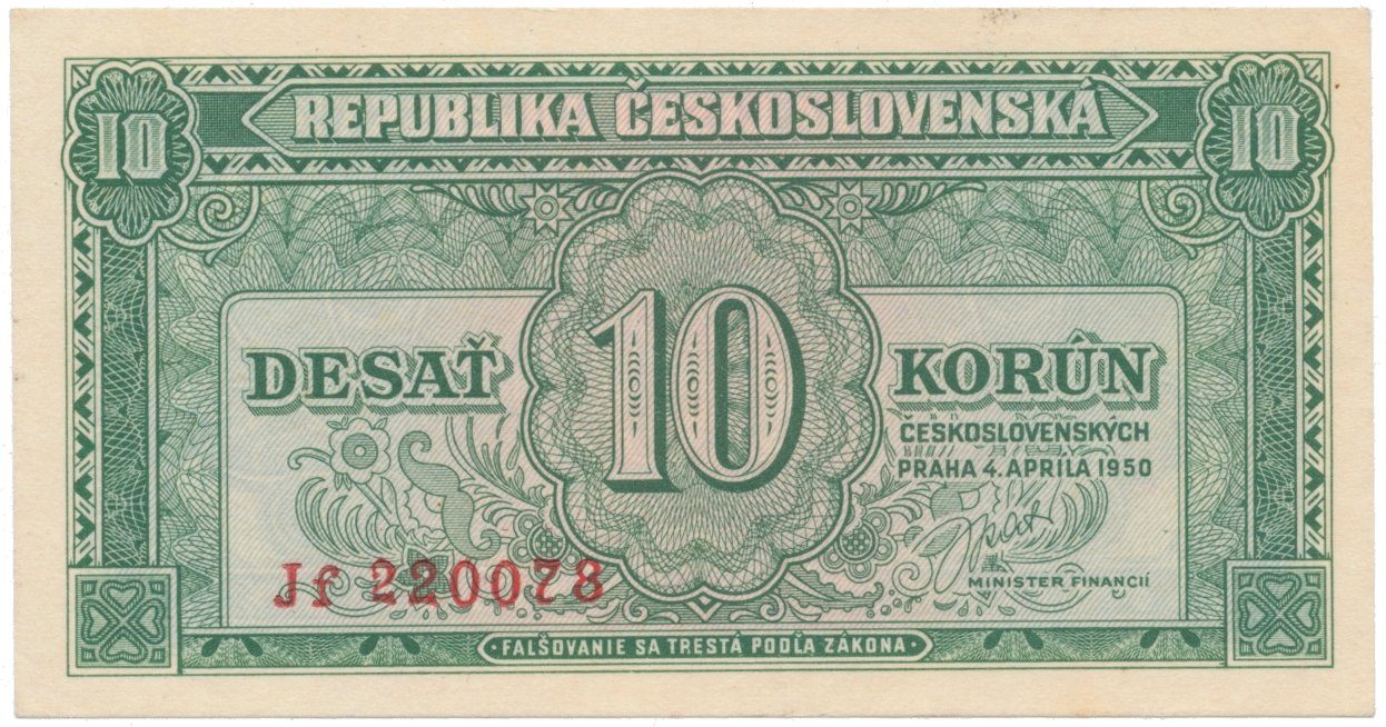 10 Koruna 1950, Hej.86b