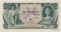 100 Koruna 1931, série N, SPECIMEN, Hej.25a.S1