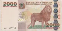 Tanzánie, 2000 Shilingi (2006), P.37b