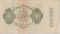 Německo, 10.000 Mark 1922, říšský 8-místný číslovač, Ro.69b - fotografie 2