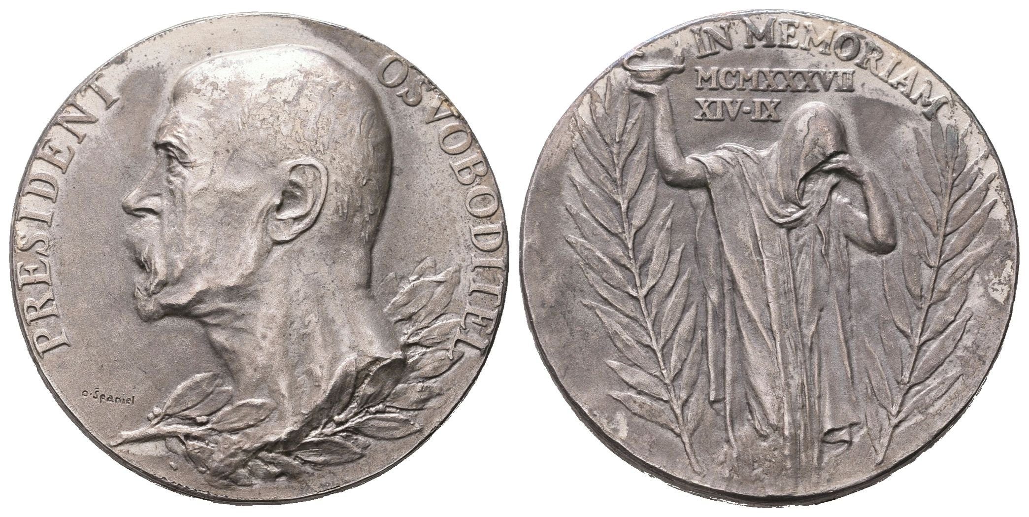 AR Medaile 1937 - K úmrtí T. G. Masaryka
