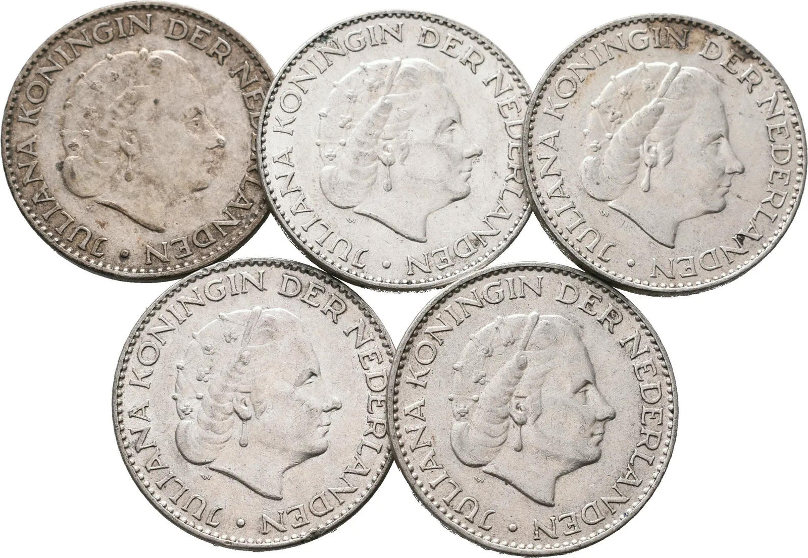 Nizozemí, 1 Gulden 1955 - 1966