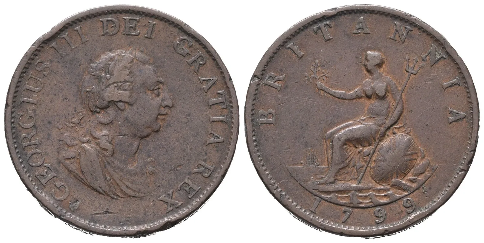 Velká Británie, Pence 1797 "Cartwheel"