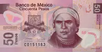 Mexiko, 50 Pesos 2004-2008, plastová, P.122a-f