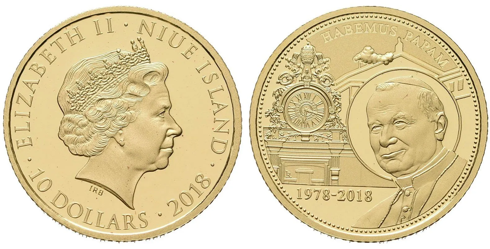 Niue Island, 10 Dollars 2018 - Habemus Papam