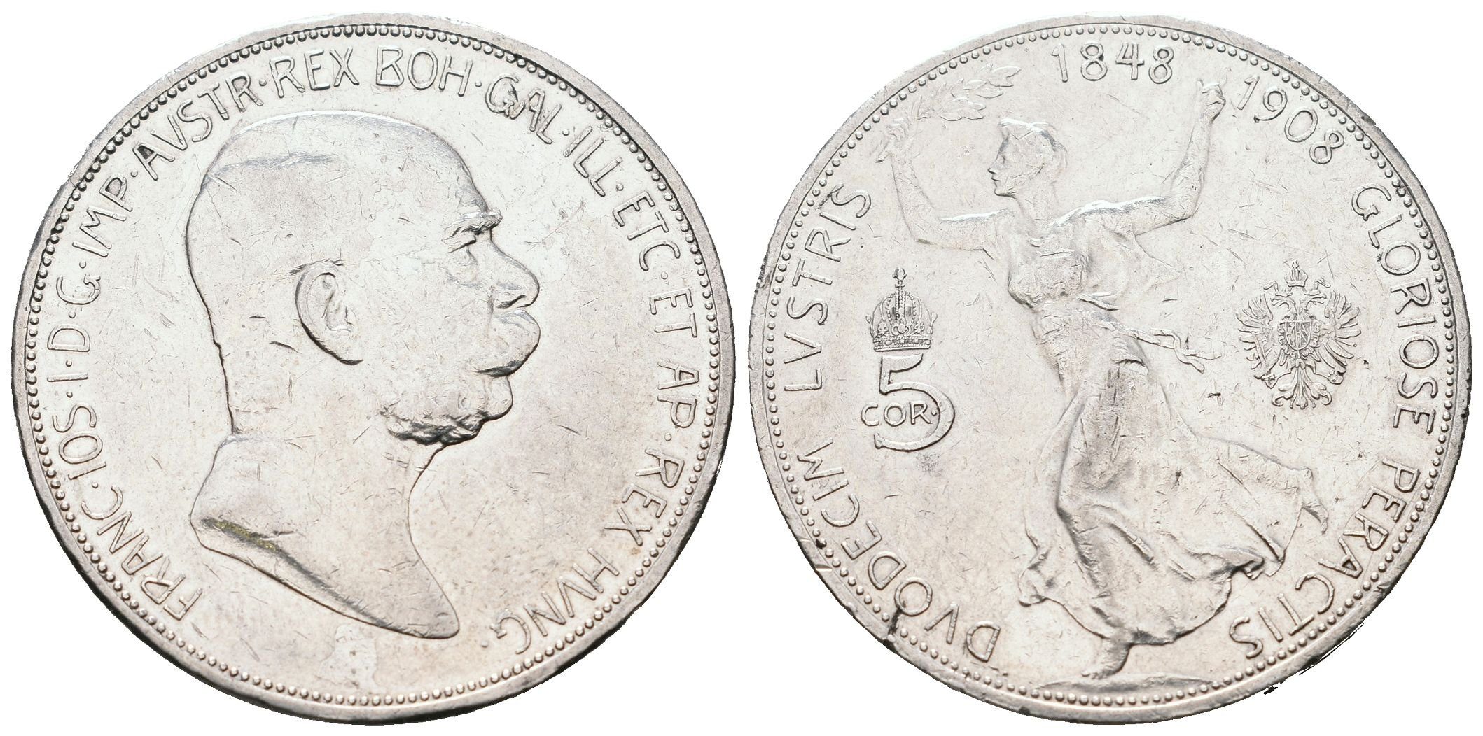 5 Koruna 1908 - jubilejní