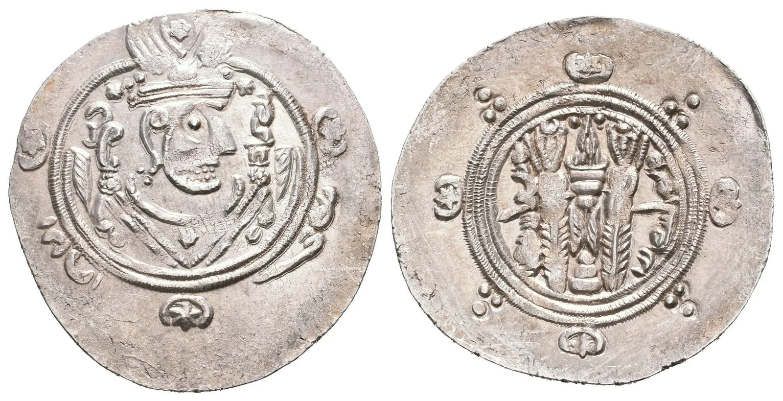 Hemidrachma, Tabaristán, rok 185-187(?), pod. Mitch. 286-288 (2,00 g), — 1