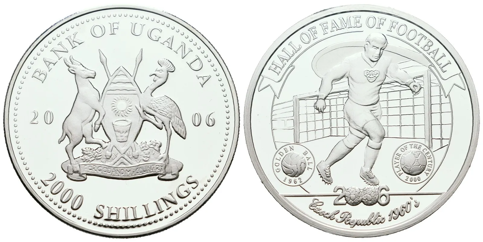 Uganda, 2000 Shillings 2006 - Josef Masopust