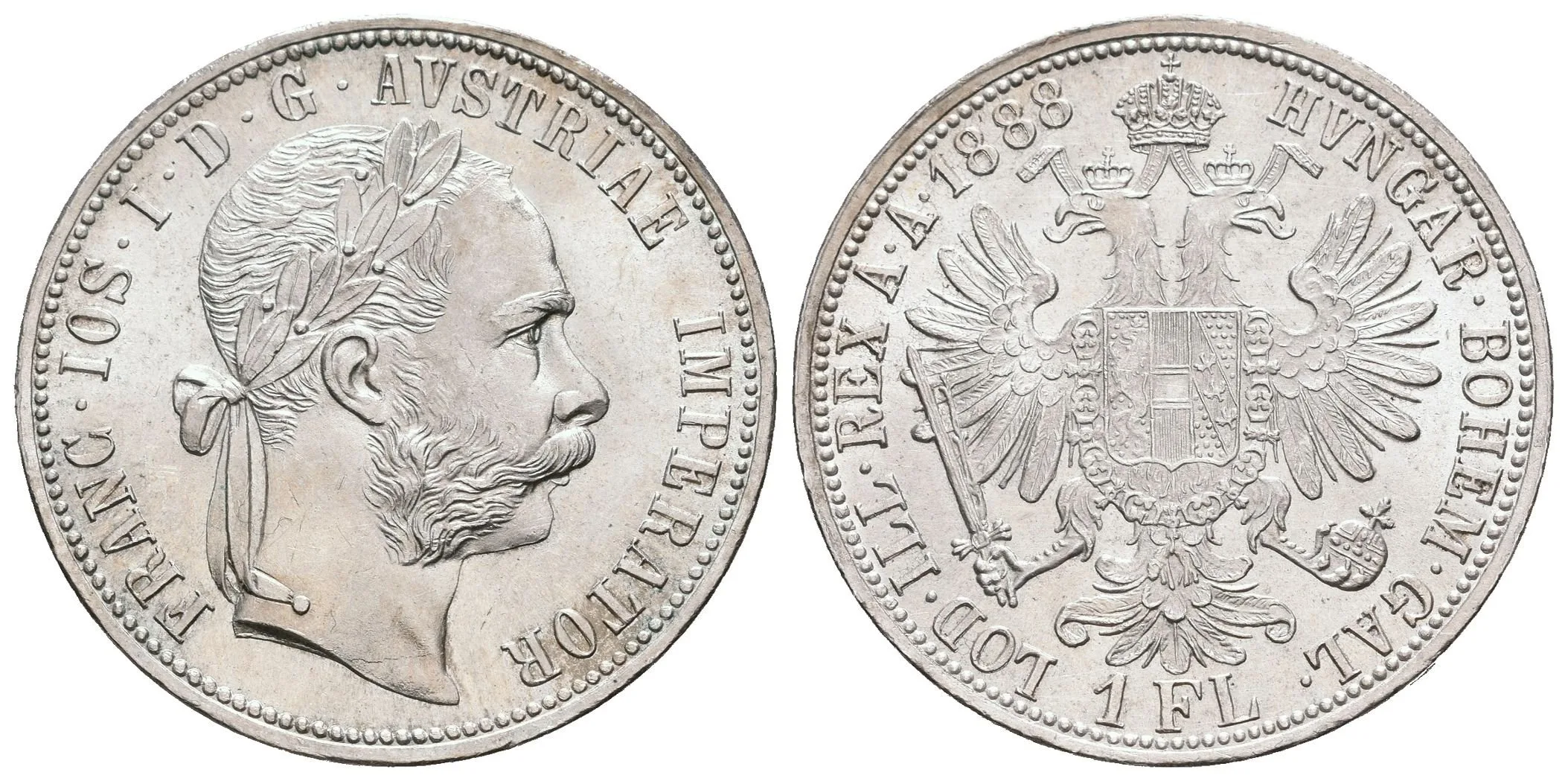 Zlatník 1888, luxusní zachovalost, ražební lesk, jemná patina — 1