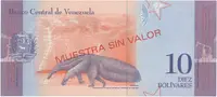 Venezuela, 10 Bolivares 2018, anulát - MUESTRA SIN VALOR, P.103as - fotografie 2