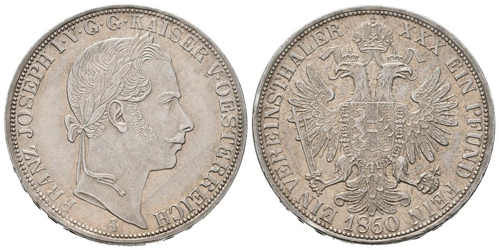 Rakouská a spolková měna, 1857 - 1892 — 1