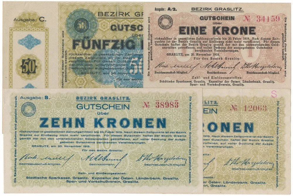 Nouzovky české od roku 1914 — 1