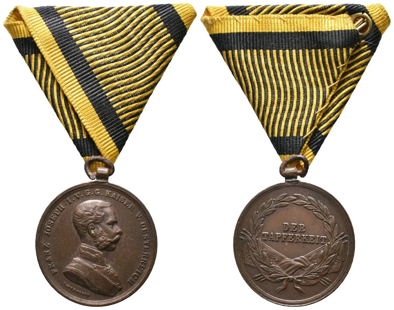 Medaile za statečnost, bronzová