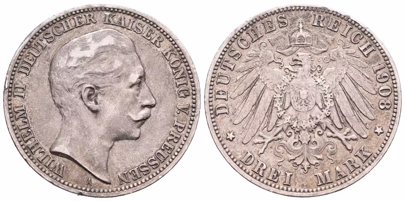 Prusko, 3 Marka 1908 A