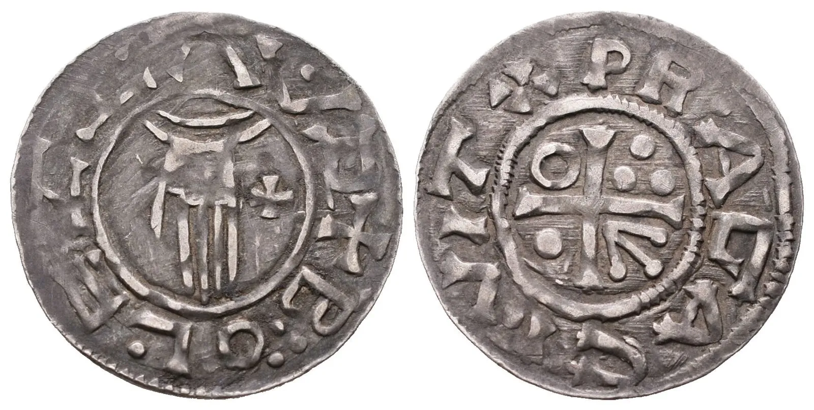 Boleslav II., Denár, Cach 103 var.