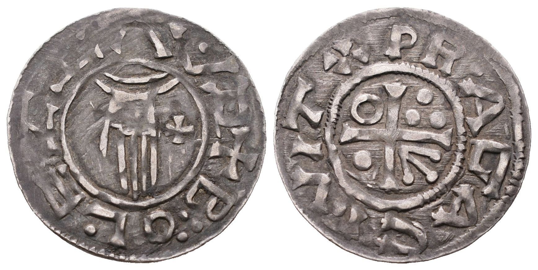Boleslav II., Denár, Cach 103 var.