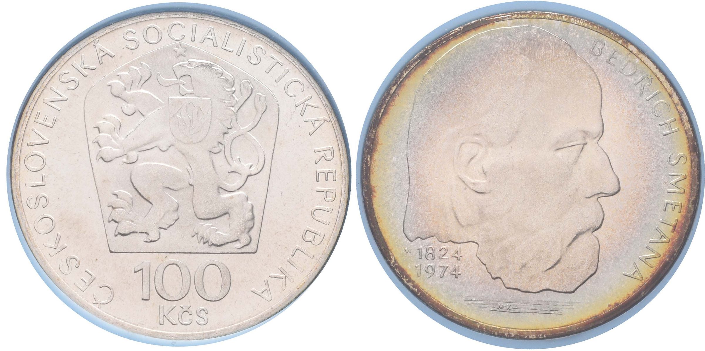 100 Kčs 1974 - Bedřich Smetana, PROOF